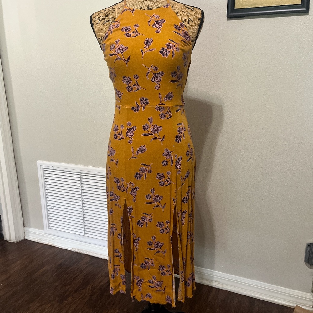 Floral slit dress